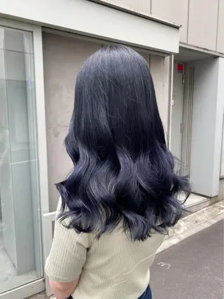 セミロング カラー トレンドカラー MAHOのヘアスタイル