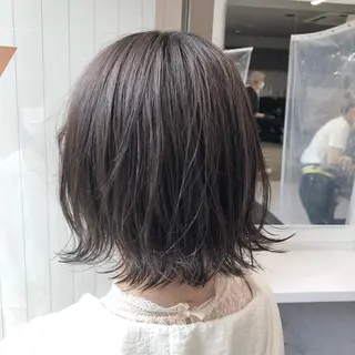 セミロング カラー パーマ ヘアアレンジ メンズ キッズ ネイル マツエク・マツパ 上品＆韓国風 🥀海心🥀のヘアスタイル
