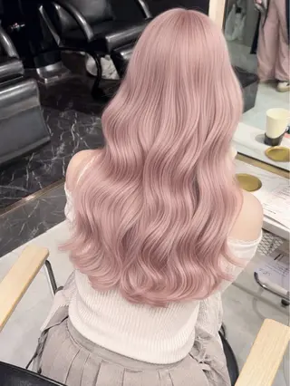 ロング カラー ヘアアレンジ ハイトーン特化💍 NØRN💍韓国のヘアスタイル
