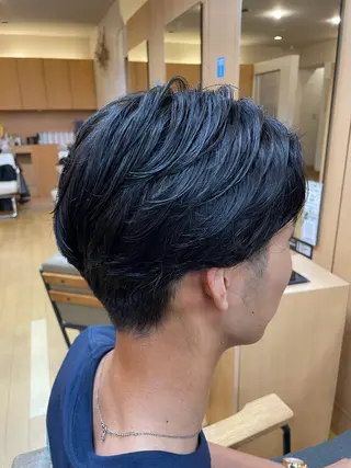 パーマ メンズ 韓国ヘア 🤍中西麻友🤍のヘアスタイル
