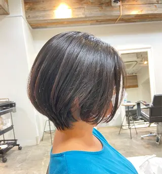 ショート パーマ 【海外風ヘア、 似合わせ】KAEDEのヘアスタイル