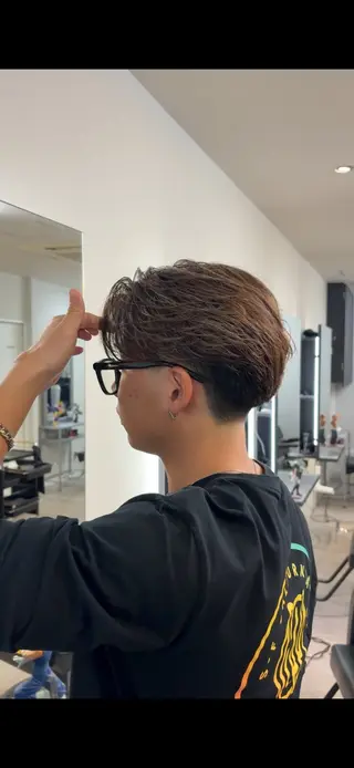 パーマ メンズ eraアメ村店 ヒイロのヘアスタイル