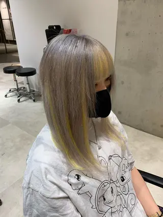 セミロング カラー 佐野 智史のヘアスタイル
