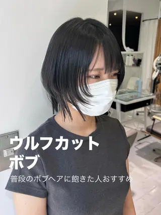 ショート カラー レイヤーカット⛓ hina🩶のヘアスタイル