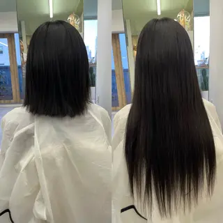 ロング カラー MOE🐈⬛🎀 エクステ/ワンホンのヘアスタイル