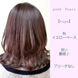 ミディアム カラー 髪質改善 常世田のヘアスタイル