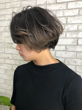 ショート カラー ヘアアレンジ 【池袋/スパイキー ショート】ⓝⓘⓜⓤのヘアスタイル