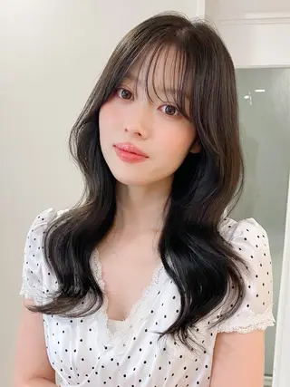 セミロング カラー kohana 🎀韓国ヘア🎀🤍のヘアスタイル
