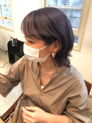 ミディアム カラー eri kinjoのヘアスタイル