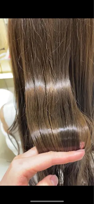 セミロング パーマ/髪質改善 【榎本千夏】のヘアスタイル