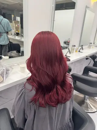 ロング カラー パーマ ヘアアレンジ メンズ キッズ 韓国系🇰🇷🩶 艶暗髪/MEIのヘアスタイル