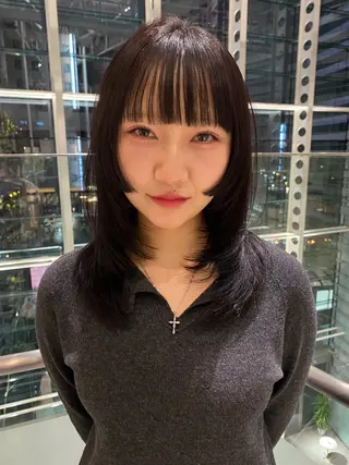 ミディアム カラー mai / linoah˚✧のヘアスタイル
