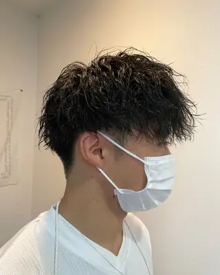 ミディアム メンズ CHIRU hair salonのヘアスタイル