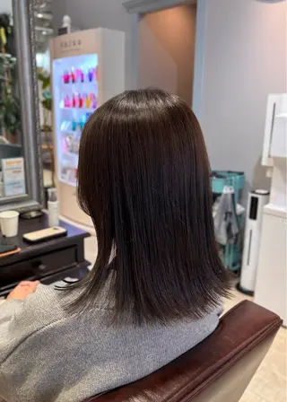 ミディアム カラー 🌱なゆみ🌱透明感 /ナチュラル/高宮のヘアスタイル