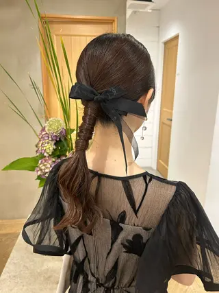 ロング ヘアアレンジ 透明感似合わせカラー 🍀あかり🍀のヘアスタイル