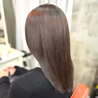 セミロング カラー 艶髪‎カラー🤍 RIKAのヘアスタイル