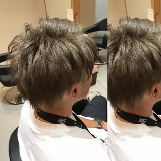 ショート カラー メンズ 大久保 隆蔵のヘアスタイル