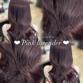 セミロング カラー Kurumi🩶銀座 ピンクラベンダー🎀のヘアスタイル