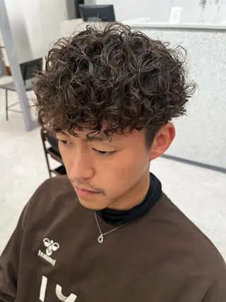 パーマ メンズ 🍐シャドウパーマ メンズ特化/守岡🍐のヘアスタイル