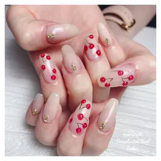 ミディアム ネイル 🐾enen style 🐾のネイルデザイン