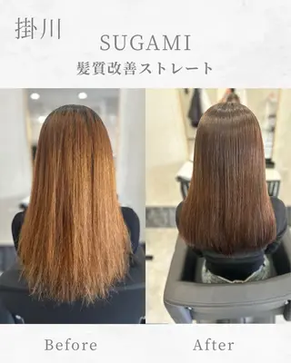セミロング SUGAMI ✴︎ Hikariのヘアスタイル