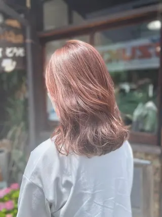 セミロング カラー ヘアアレンジ Hikari /京都駅美容室のヘアスタイル
