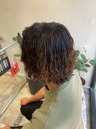 パーマ メンズ 🌴パーマオタク🌴 長谷川　諒佑🌈のヘアスタイル