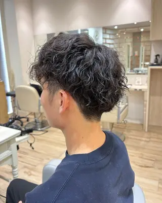 パーマ メンズ パーマ/レイヤー かどたはるなのヘアスタイル