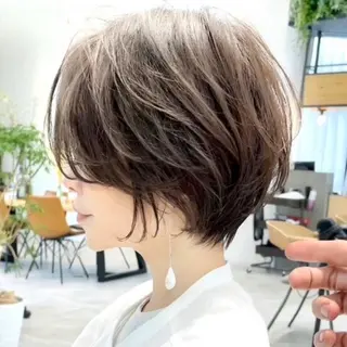 ショート カラー 40代からの似合わせ ショート/たかいのヘアスタイル