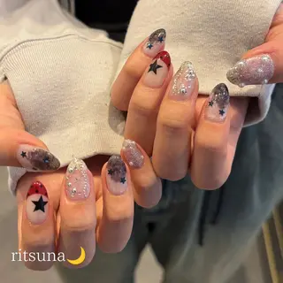 ネイル ritsuna🌙 nail 堺筋本町のネイルデザイン