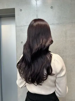 ロング カラー ヘアアレンジ ボブ艶モテカラー🫧 カリンのヘアスタイル