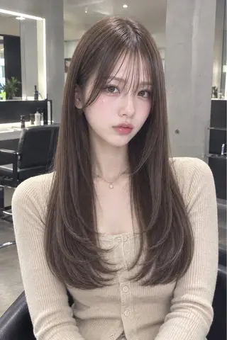 ロング 梅田🩵/透明感 花音のヘアスタイル