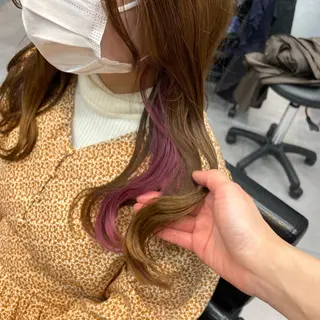 セミロング 🫧艶髪/ブリーチ 🐳honami🫧のヘアスタイル