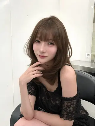 ロング カラー 上品モテヘア🩶 karen🩶のヘアスタイル