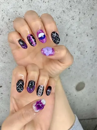 セミロング カラー パーマ ヘアアレンジ メンズ キッズ ネイル マツエク・マツパ アイブロウ Salon Ｋのネイルデザイン