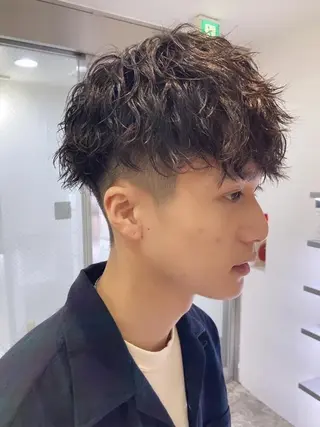 ショート パーマ メンズ SENTA✨メンズ パーマ✨fifth栄のヘアスタイル