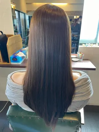 ロング 髪質改善縮毛矯正 専門店のヘアスタイル