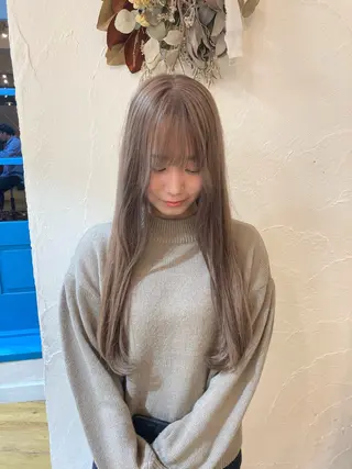 ロング カラー 靏 美咲のヘアスタイル