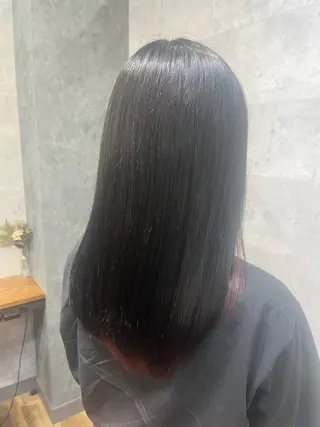 ロング カラー 紫音 cutwells郡山のヘアスタイル
