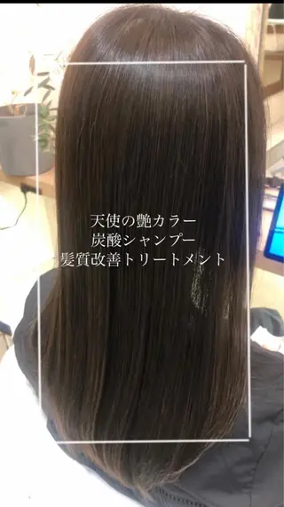 ロング カラー 縮毛矯正/髪質改善/ 艶髪ササキナツミのヘアスタイル