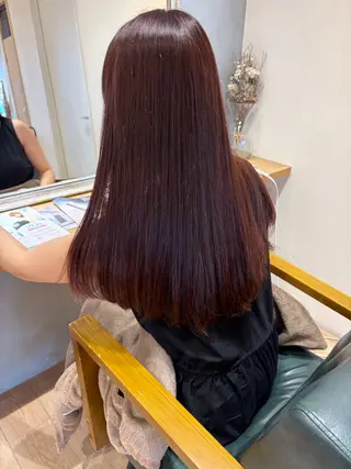 ロング カラー 吉原 由菜のヘアスタイル