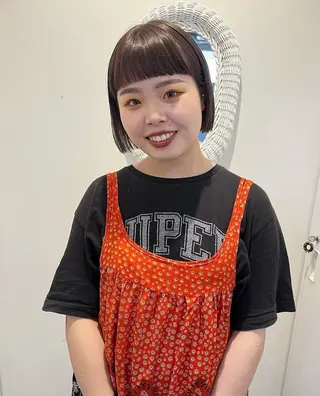 ショート カラー 🤍ボブ/顔周り カット/🤍honoのヘアスタイル