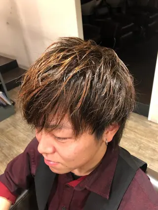ミディアム カラー rilune matsuoのヘアスタイル