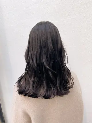 セミロング カラー ヘアアレンジ 髪質改善🫧美髪矯正 🤍Yuiのヘアスタイル