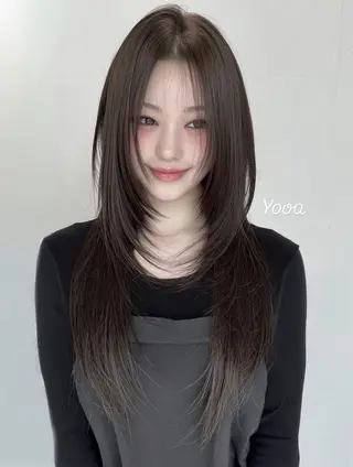 ロング kana/透明感🫧 ナチュラルカラーのヘアスタイル