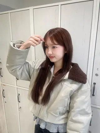 ロング カラー momo/ハイトーン /透明感カラー🎀のヘアスタイル