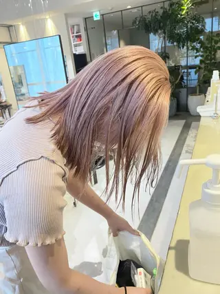 ミディアム カラー メンズ清潔感のプロ 💈メンズパーマ藤田のヘアスタイル