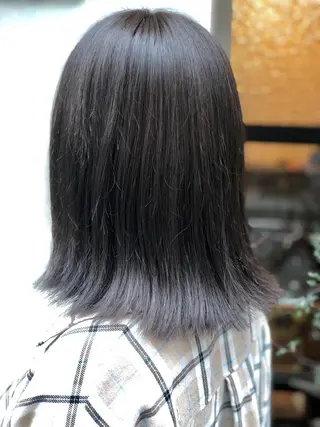 ミディアム カラー 桐原 竜也のヘアスタイル
