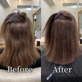 セミロング カラー パーマ 高橋 芽衣のヘアスタイル