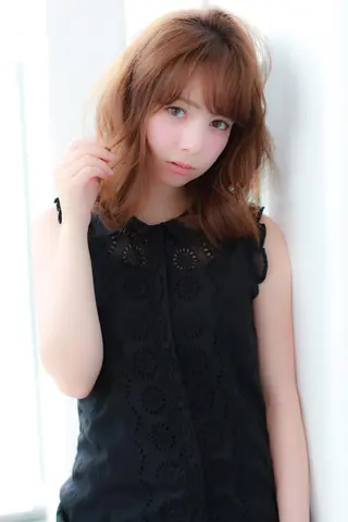ミディアム 柳井 健太のヘアスタイル